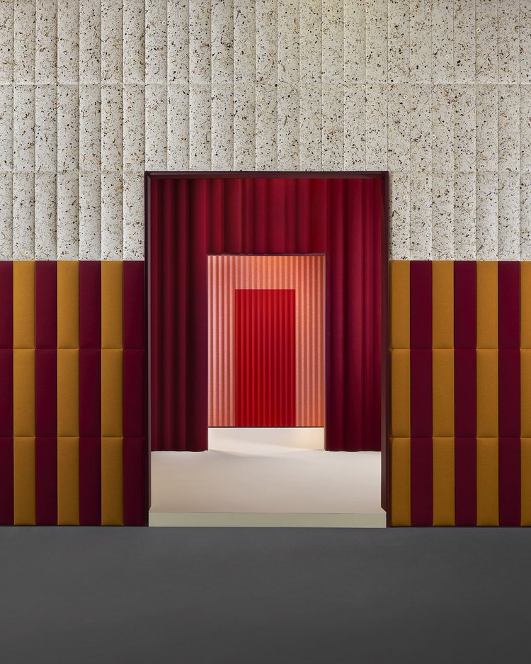 The designed booth for Slalom at the Stockholm Furniture Fair 2025